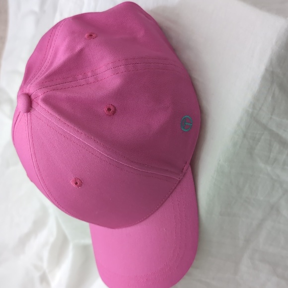 3/$21 TALBOTS Canvas Adjustable Baseball cap Neon Hat Sz O/S - Picture 4 of 5